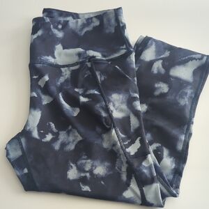 Apana Blue and Black Leggings